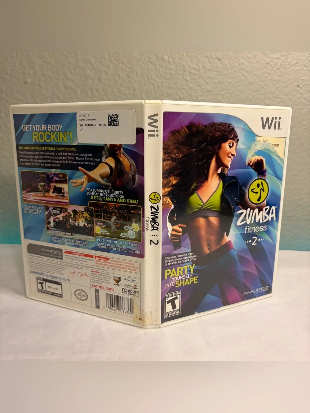 Zumba Fitness 2 (Nintendo Wii, 2011) Complete Clean CIB Tested & Works Videogame